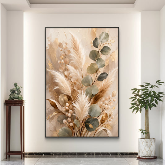 Botanical Luxury Premium Canvas Painting - Canvas Wall Art | Decor By Neon