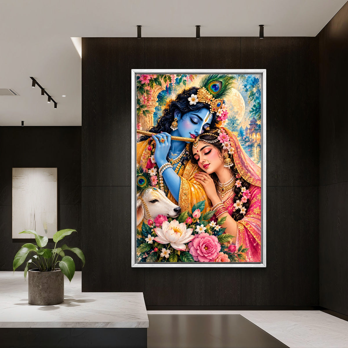 Radha Krishna Premium Canvas Painting - Buy Online | Decor By Neon