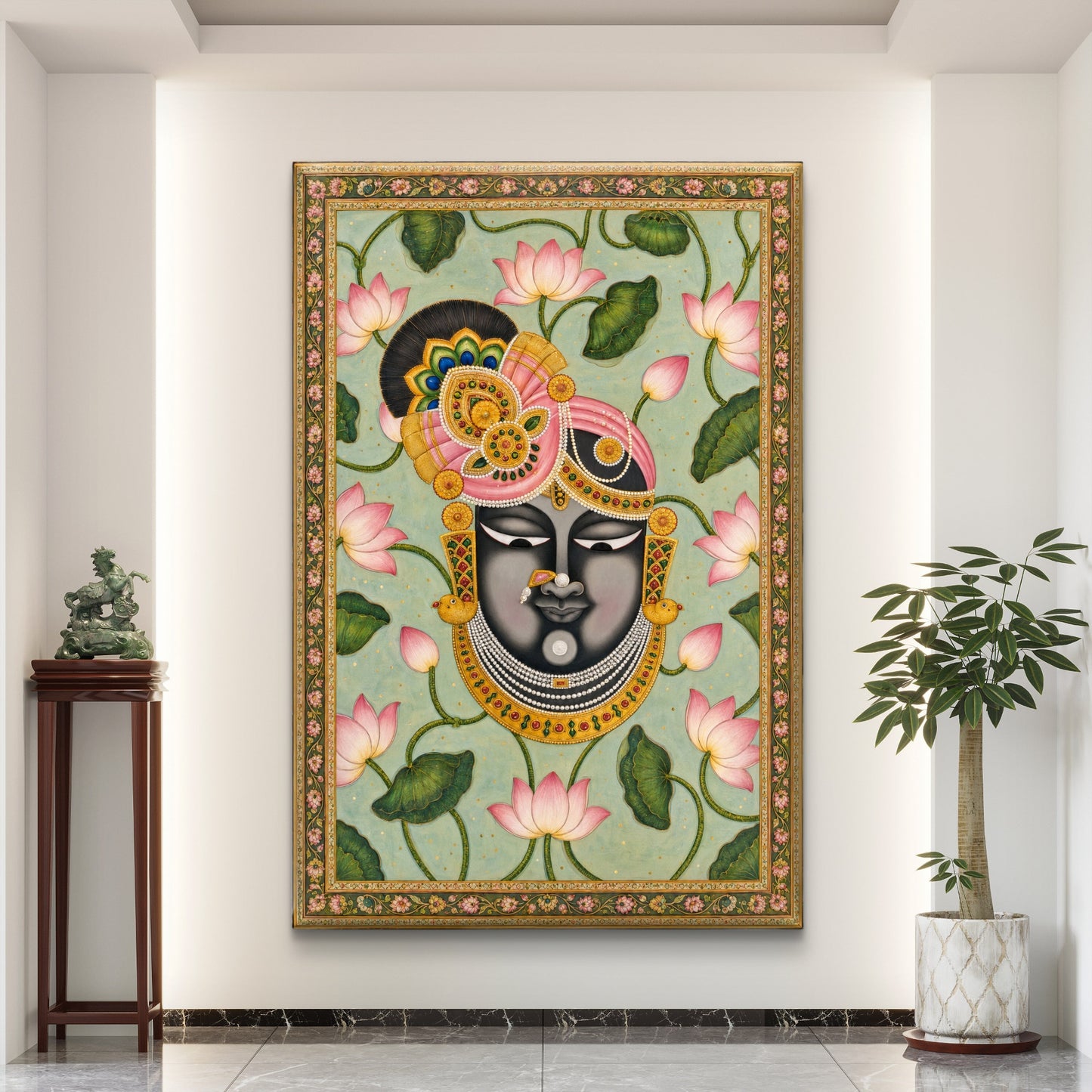 Traditional Pichwai Shrinathji Premium Canvas Painting - Buy Online | Decor By Neon