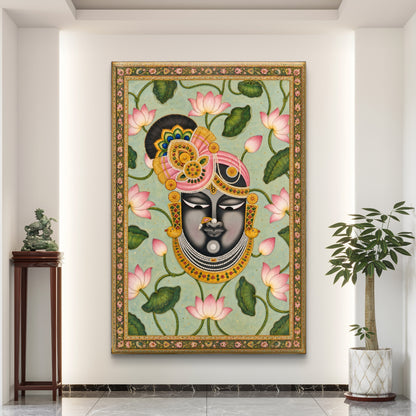 Traditional Pichwai Shrinathji Premium Canvas Painting