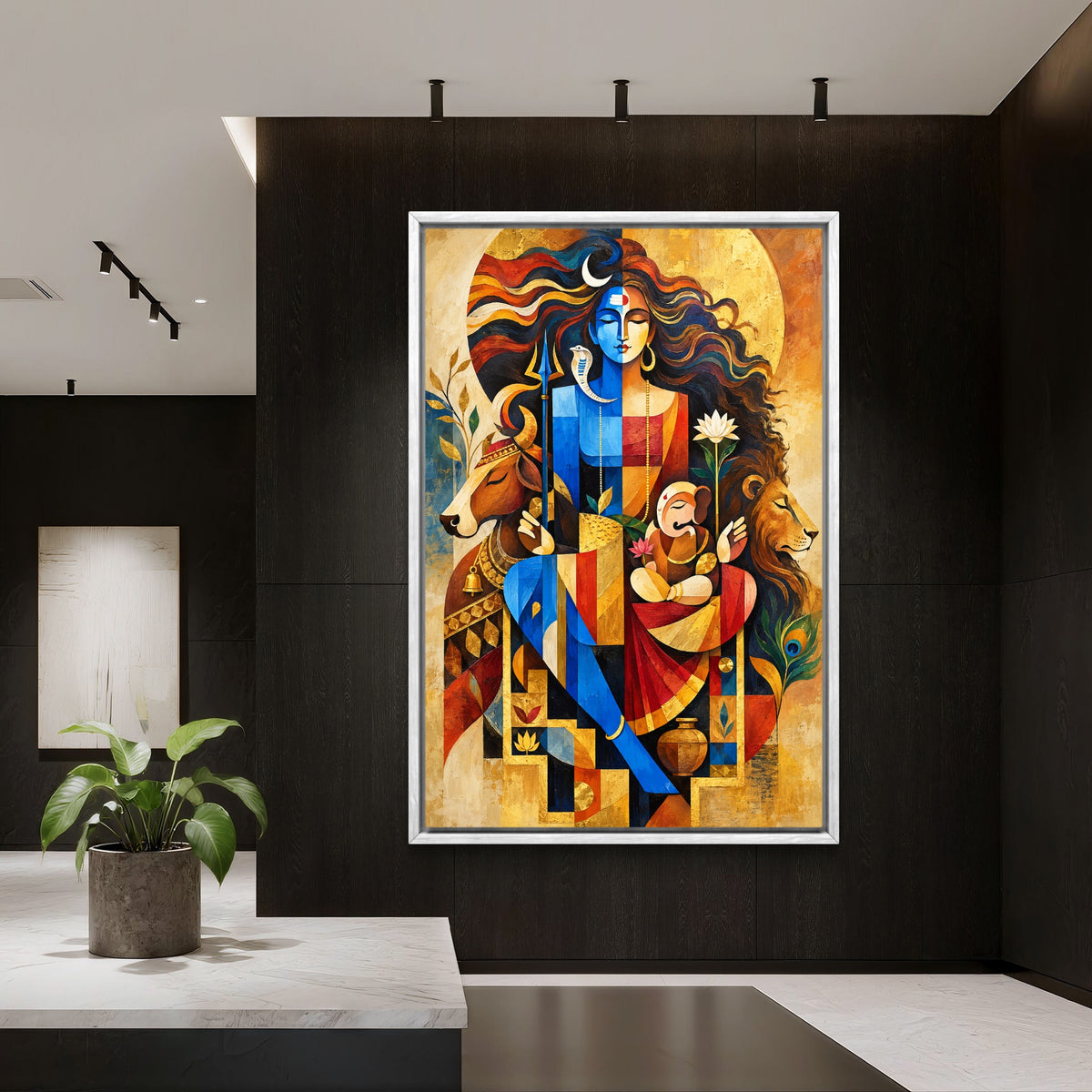 Lord Shiva Premium Canvas Painting - Buy Online | Decor By Neon