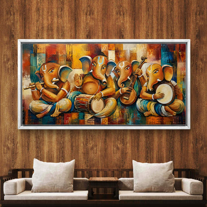 Lord Ganesha Premium Canvas Painting