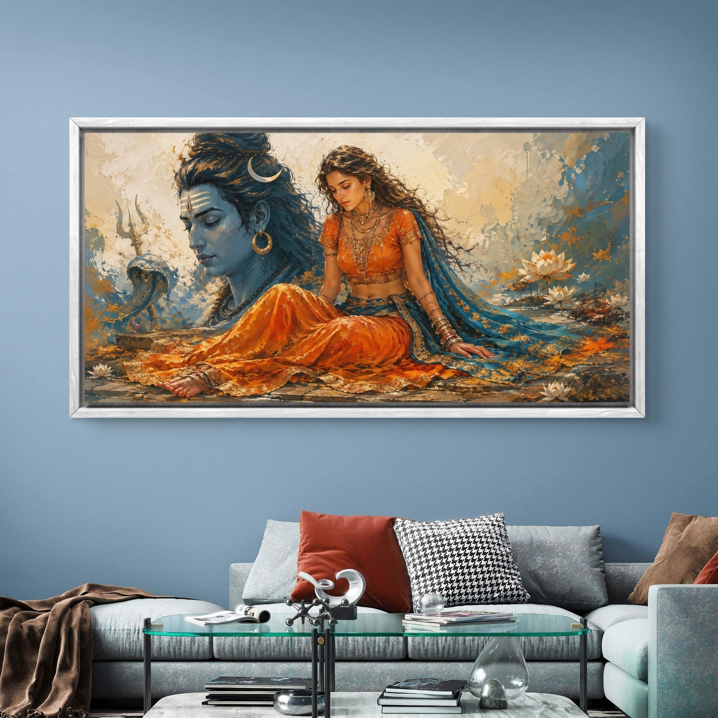 Lord Shiva Premium Canvas Painting - Buy Online | Decor By Neon