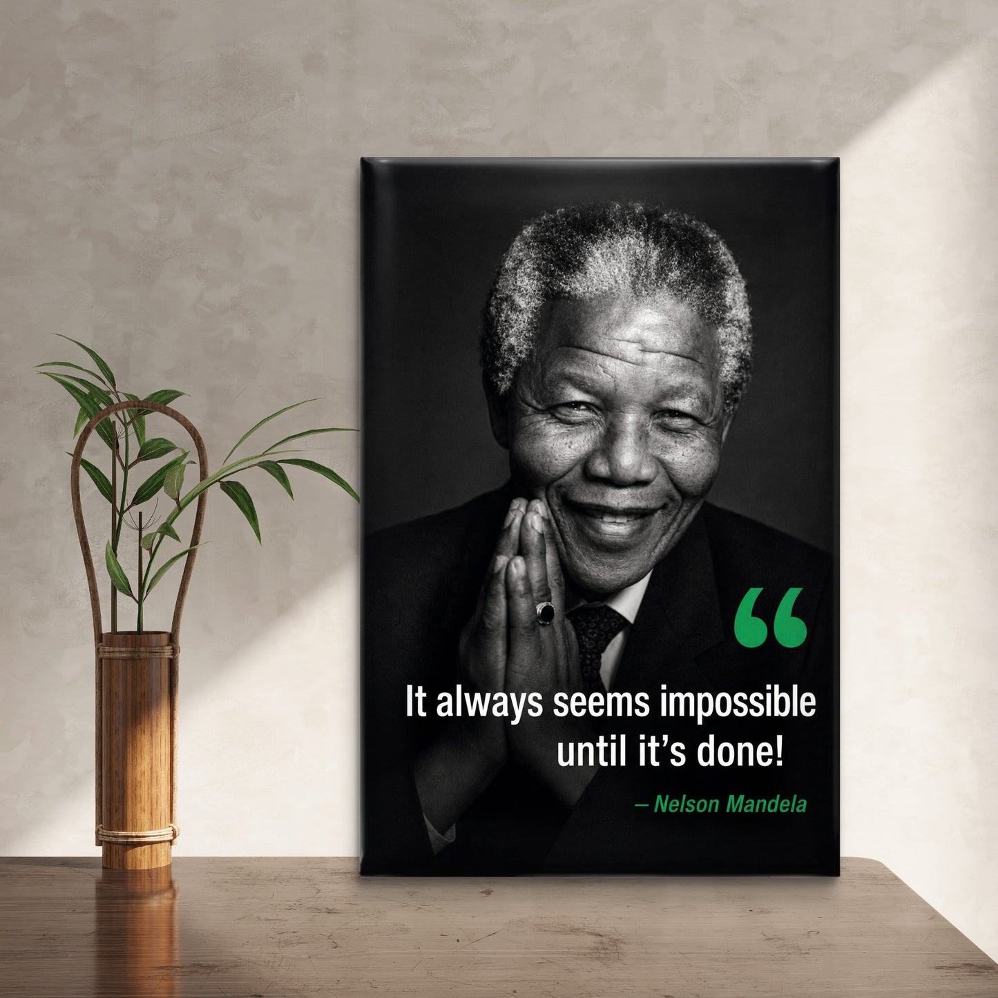 Nelson Mandela Premium Canvas Painting - Buy Online | Decor By Neon