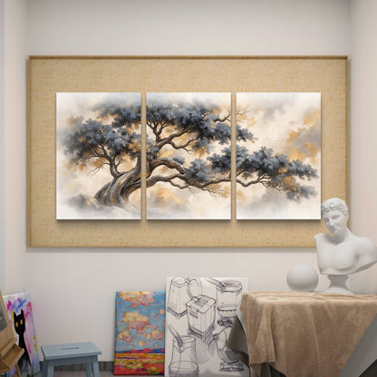 Set of 3 Abstract Art Premium Canvas Painting