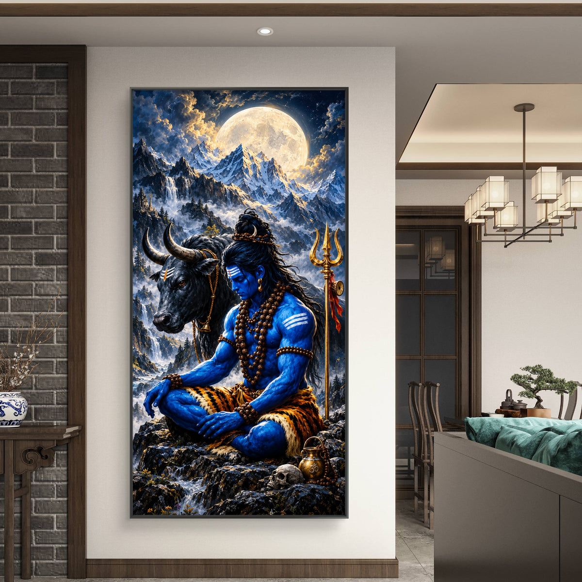 Lord Shiva Premium Canvas Painting - Buy Online | Decor By Neon