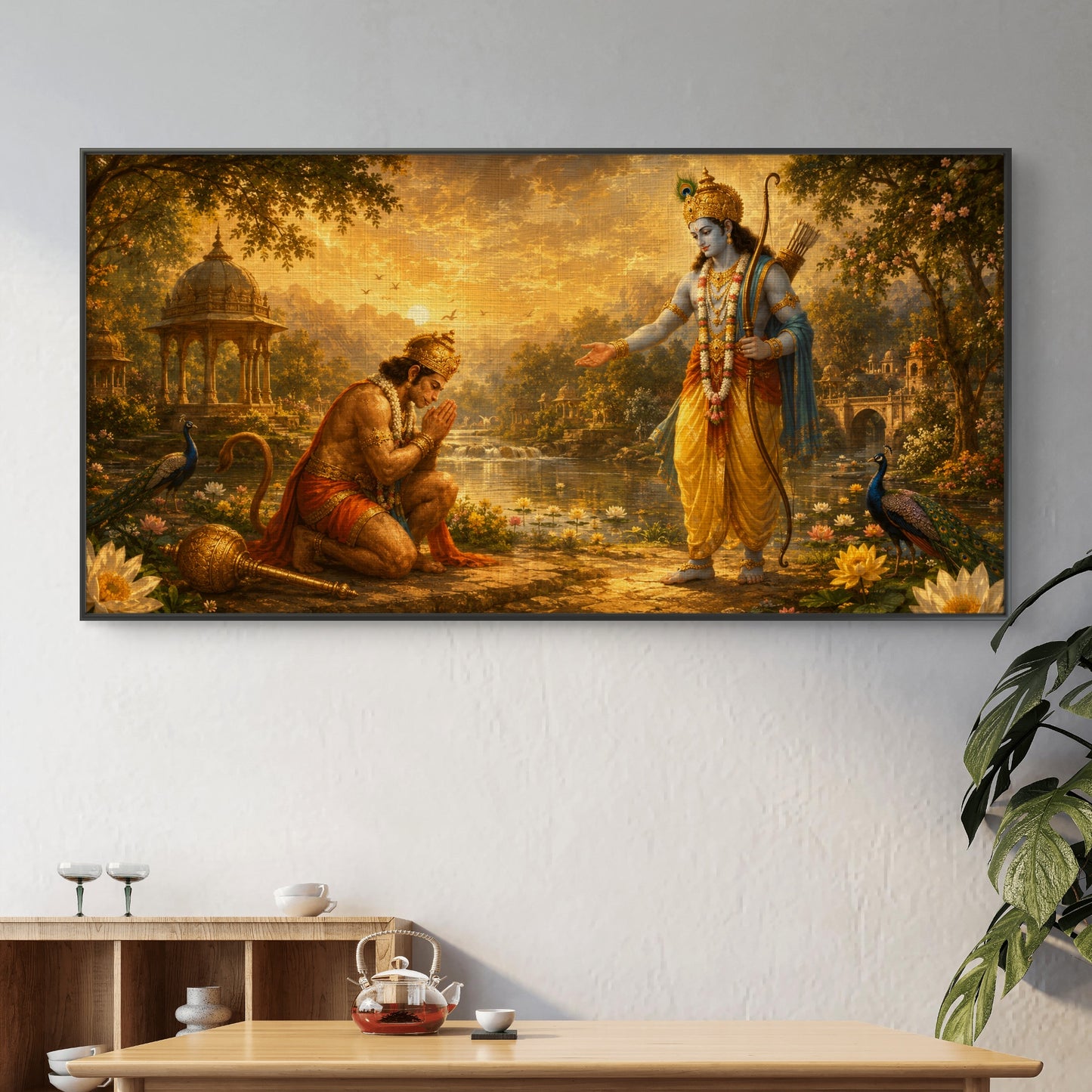 Lord Hanuman Premium Canvas Painting - Buy Online | Decor By Neon