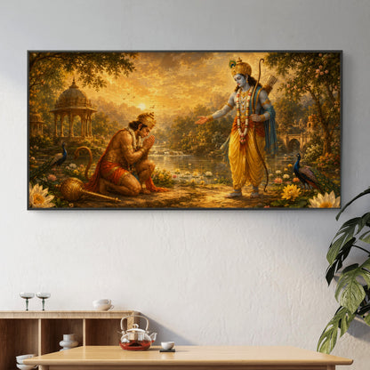 Lord Hanuman Premium Canvas Painting