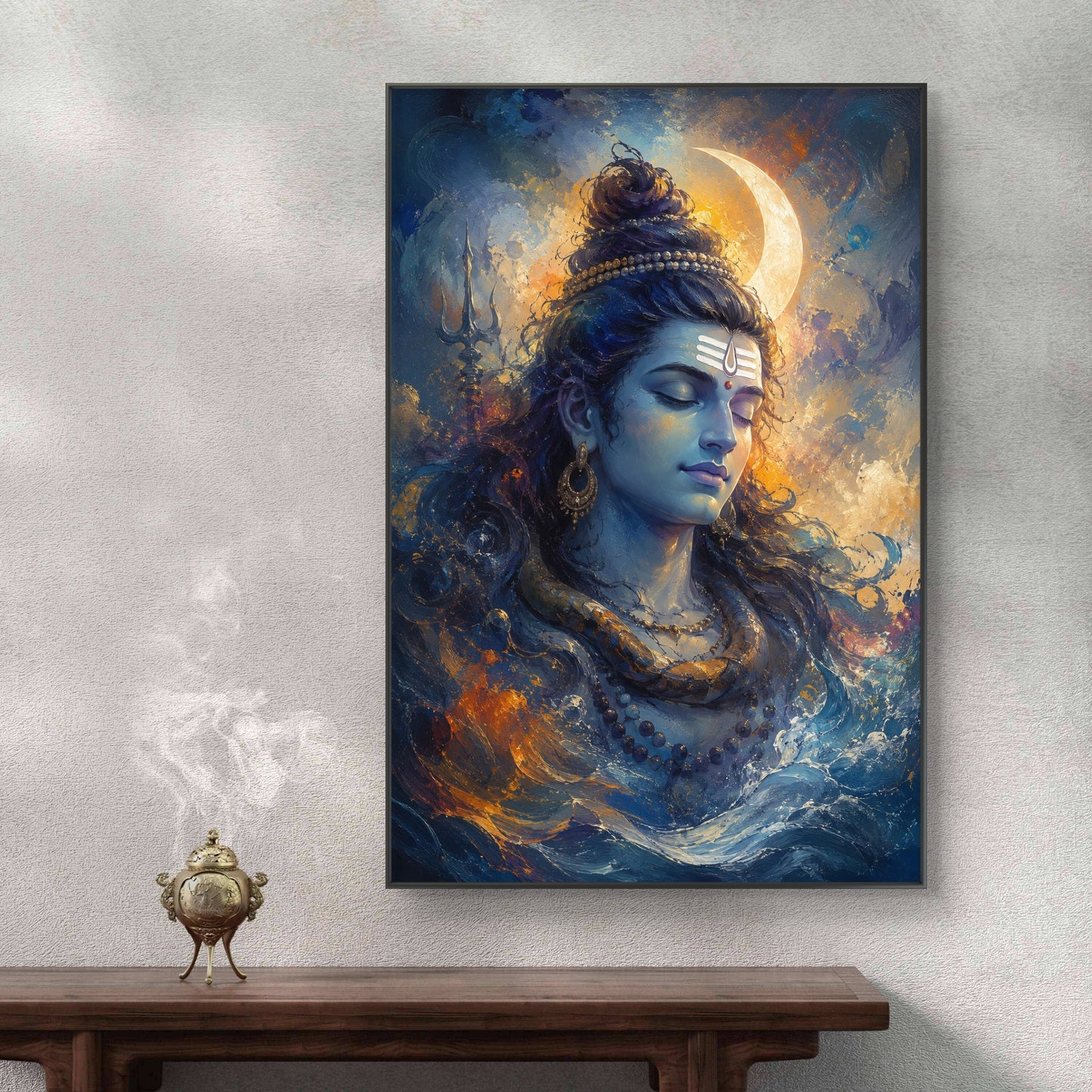 Lord Shiva Premium Canvas Painting - Buy Online | Decor By Neon
