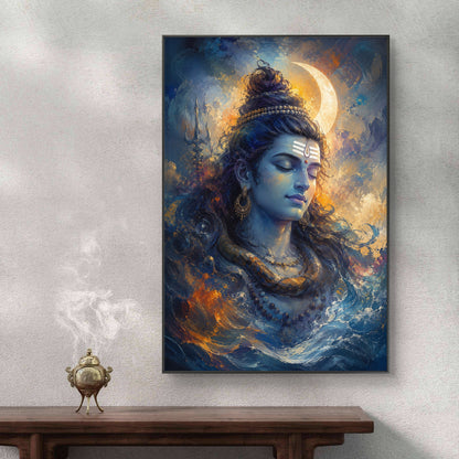 Lord Shiva Premium Canvas Painting
