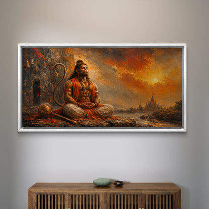 Lord Hanuman Premium Canvas Painting