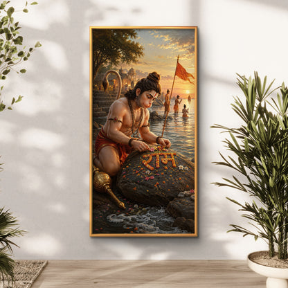 Lord Hanuman Premium Canvas Painting