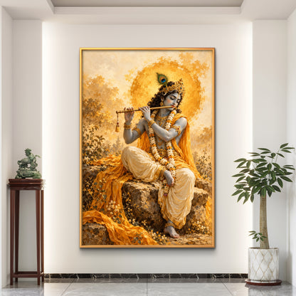 Lord Krishna Premium Canvas Painting