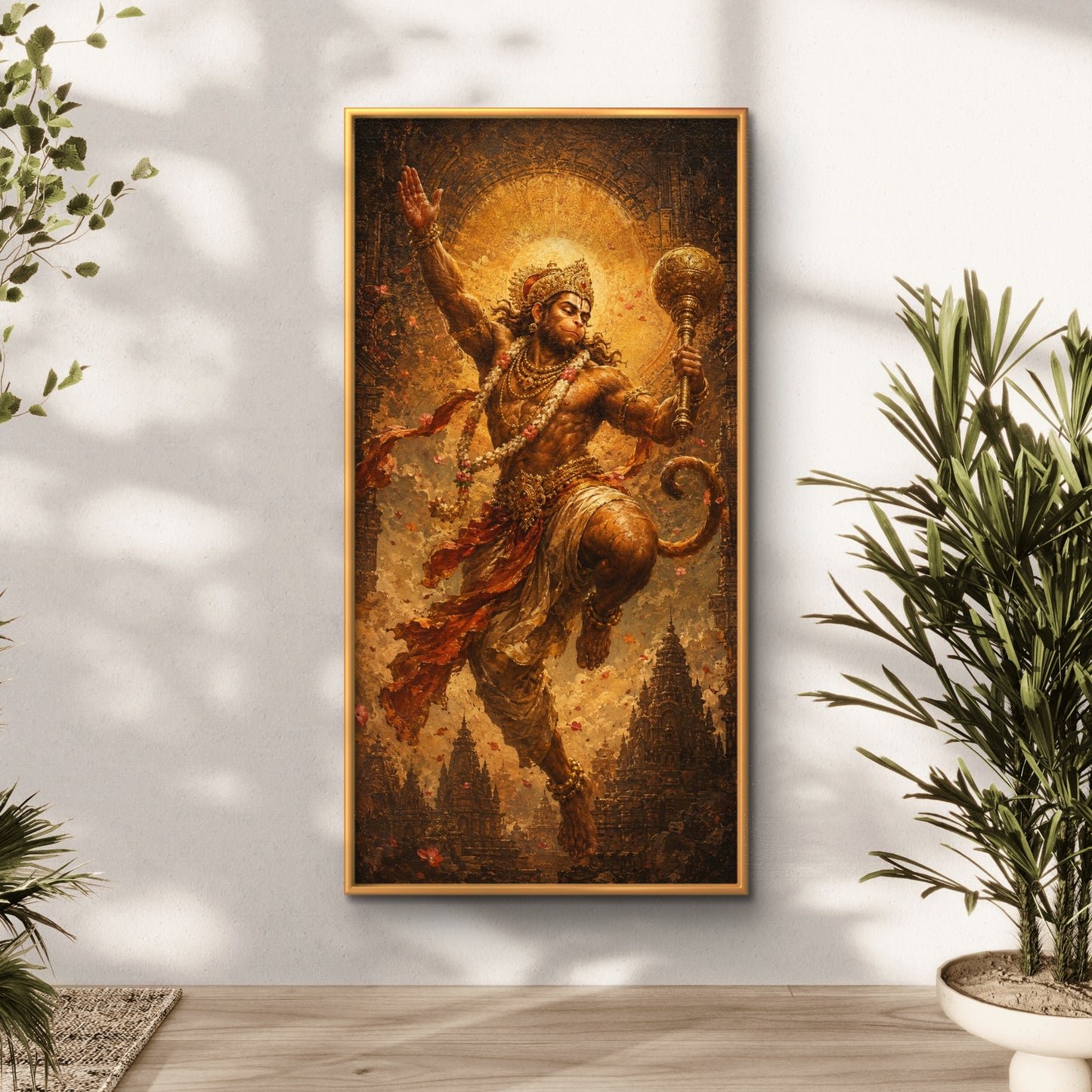 Lord Hanuman Premium Canvas Painting - Buy Online | Decor By Neon