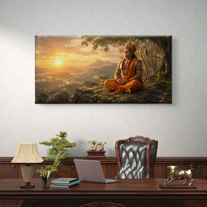 Lord Hanuman Premium Canvas Painting