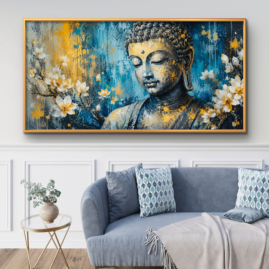 Lord Buddha Premium Canvas Painting - Premium Wall Art | Decor By Neon