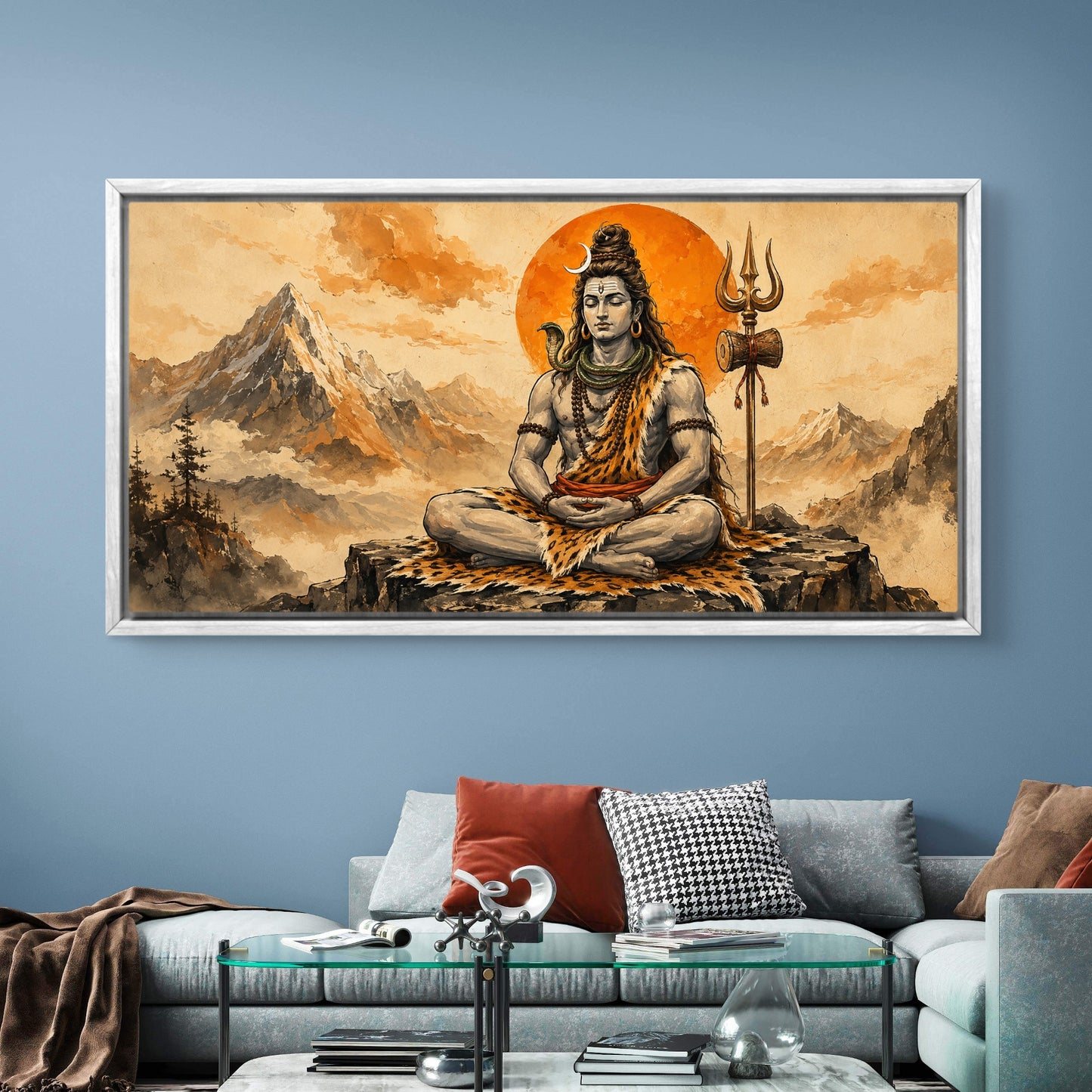 Lord Shiva Premium Canvas Painting - Buy Online | Decor By Neon