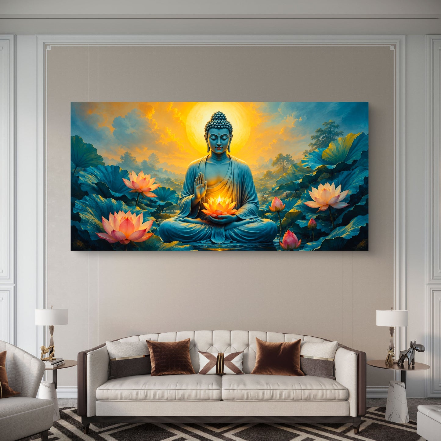 Lord Buddha Premium Canvas Painting - Buy Online | Decor By Neon