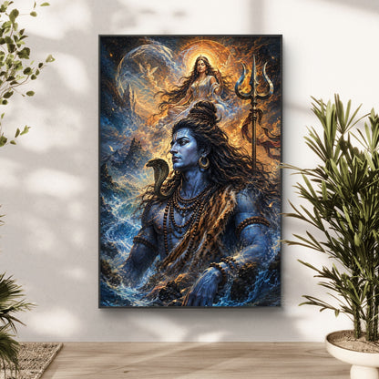 Lord Shiva Premium Canvas Painting