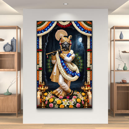 Traditional Pichwai Shrinathji Premium Canvas Painting