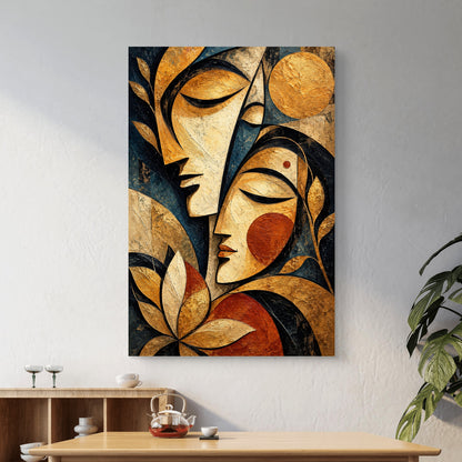 Modern Interiors Portrait Premium Canvas Painting