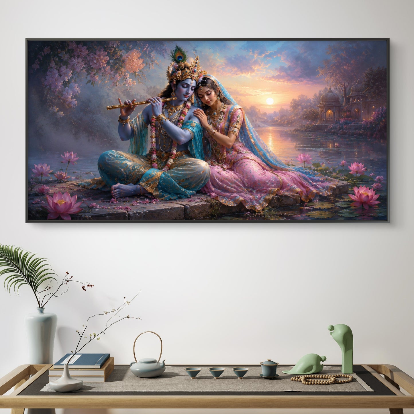 Radha Krishna Premium Canvas Painting - Buy Online | Decor By Neon