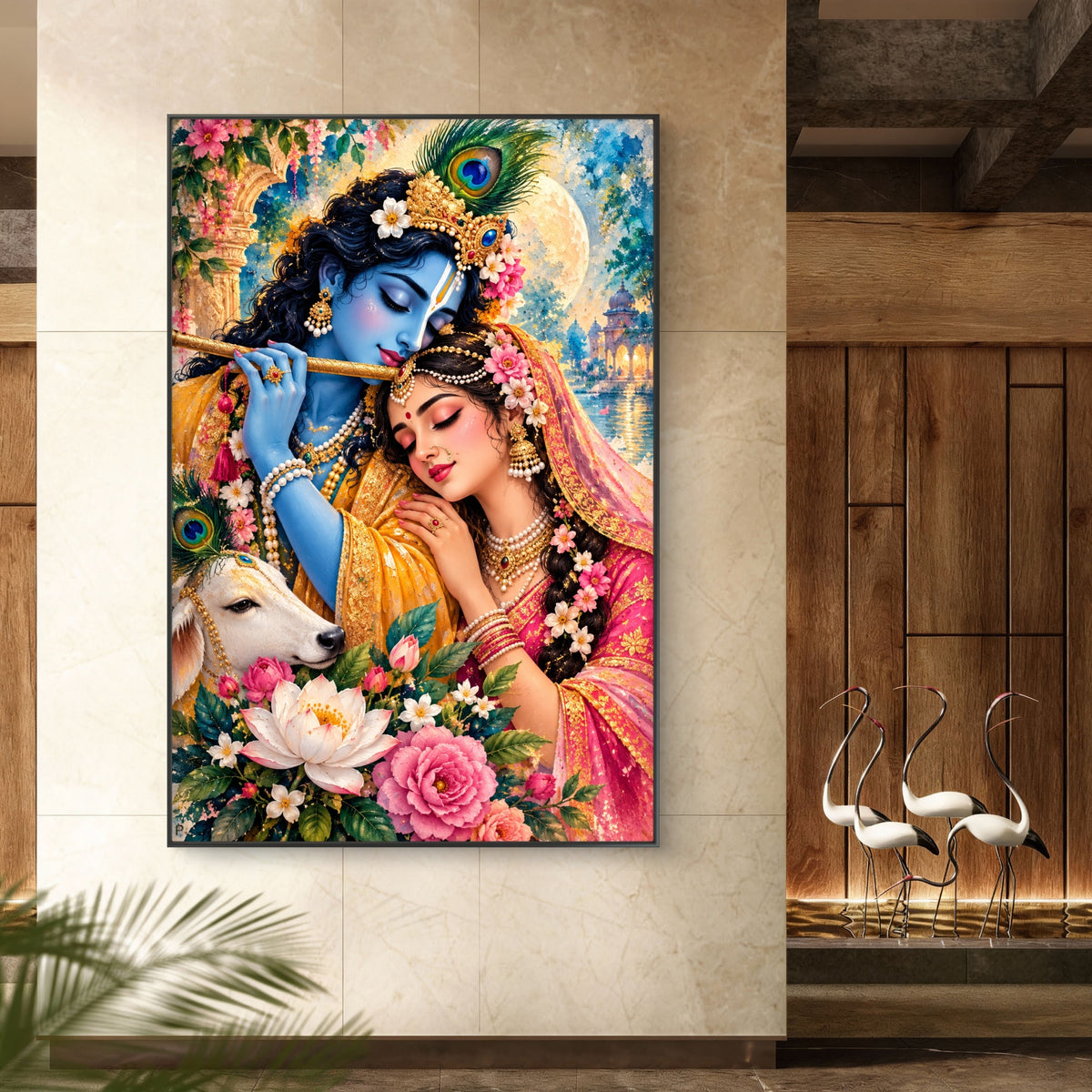 Radha Krishna Premium Canvas Painting - Buy Online | Decor By Neon