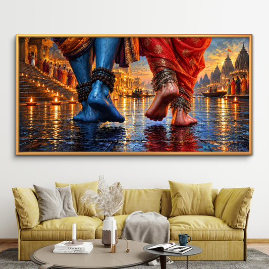 Lord Shiva Premium Canvas Painting - Premium Wall Art | Decor By Neon