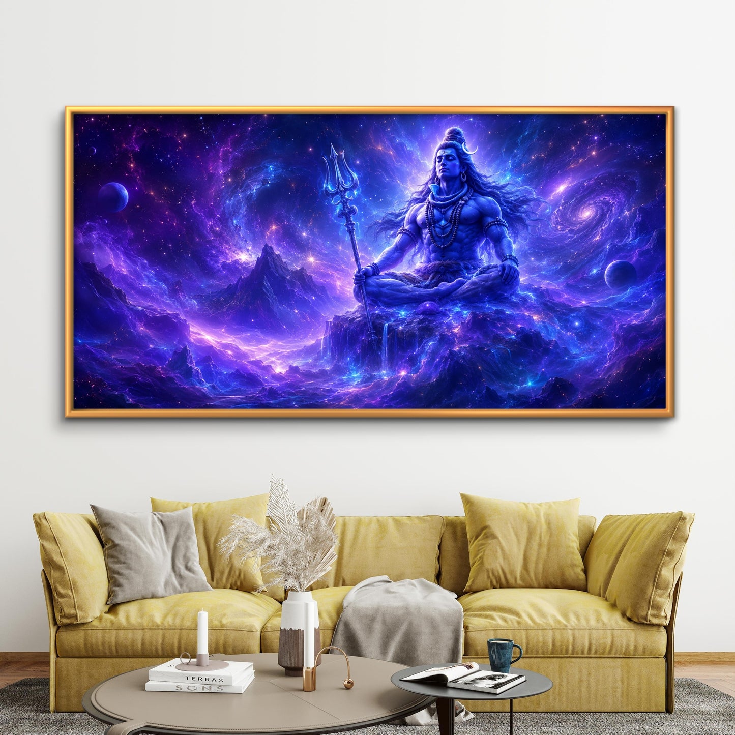 Lord Shiva Premium Canvas Painting - Buy Online | Decor By Neon