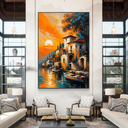 Modern Interiors Portrait Premium Canvas Painting - Canvas Wall Art | Decor By Neon