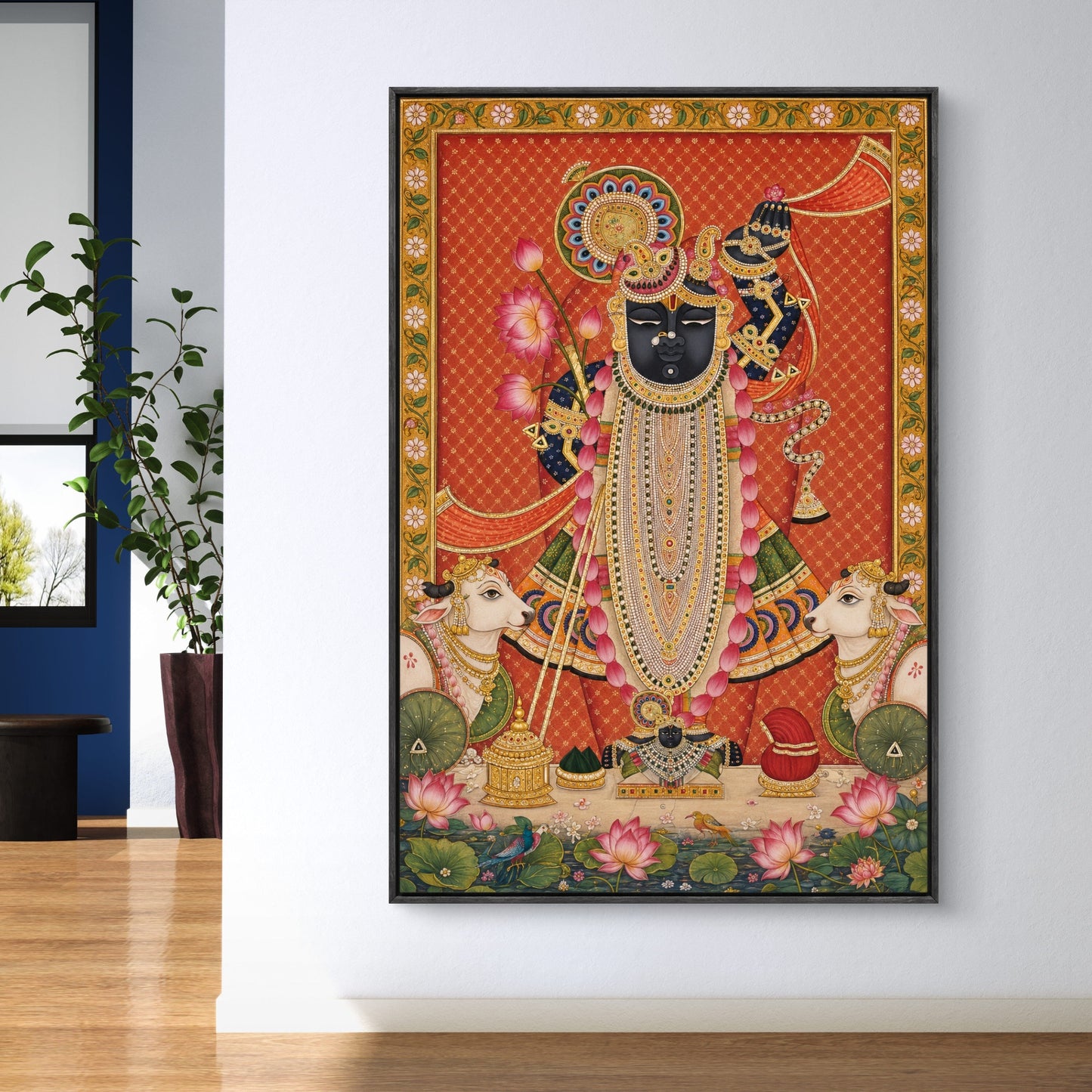 Traditional Pichwai Shrinathji Premium Canvas Painting - Buy Online | Decor By Neon