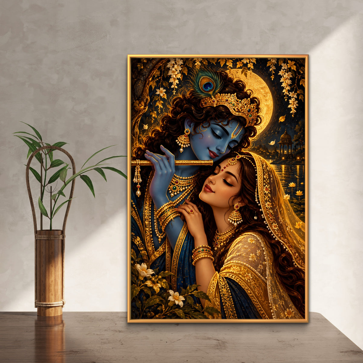 Radha Krishna Premium Canvas Painting - Buy Online | Decor By Neon