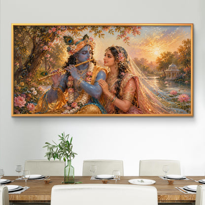 Radha Krishna Premium Canvas Painting