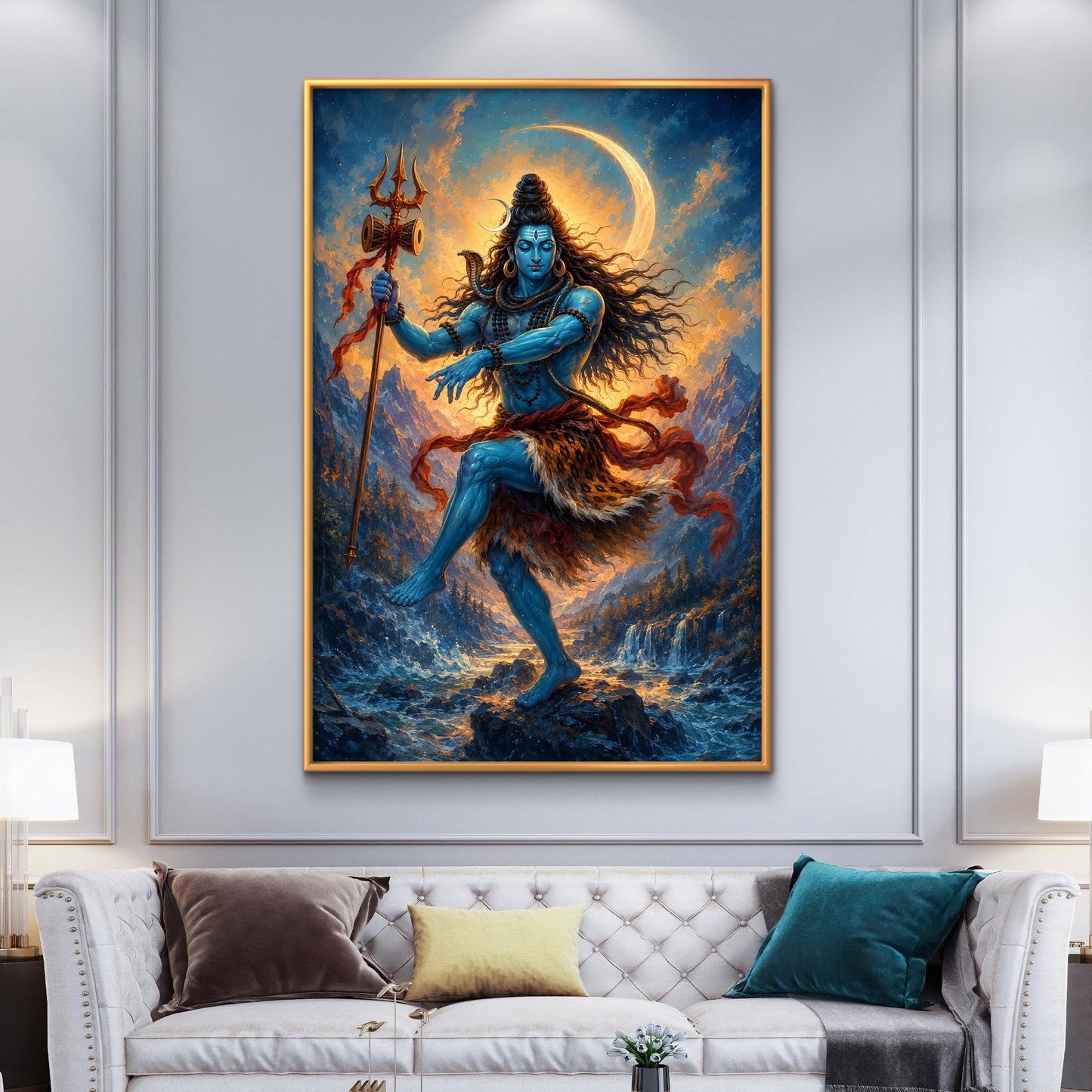 Lord Shiva Premium Canvas Painting - Buy Online | Decor By Neon