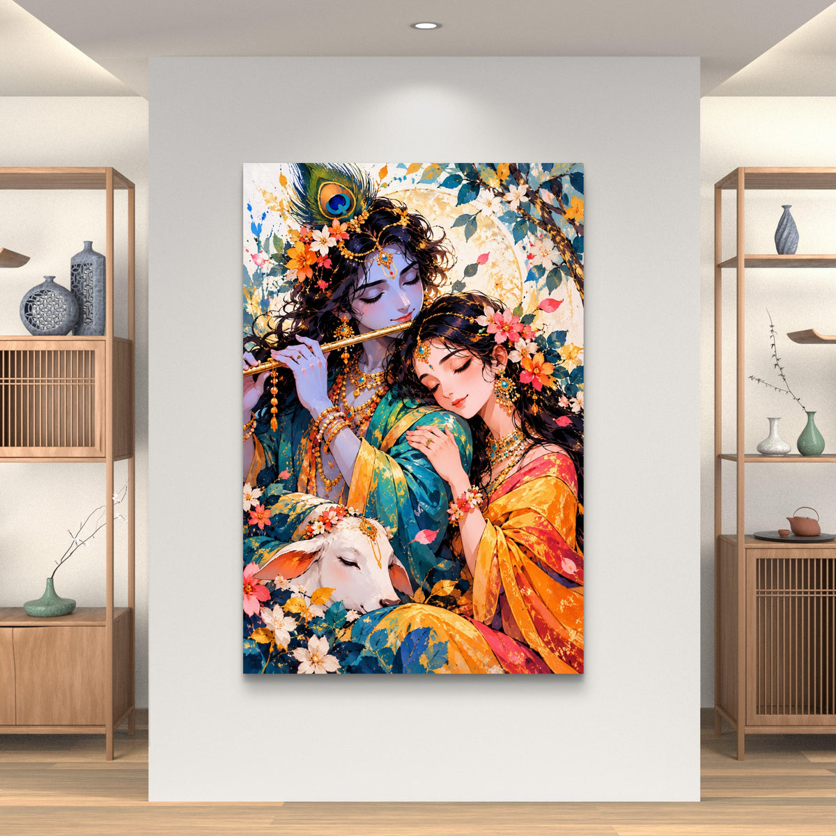 Radha Krishna Premium Canvas Painting - Buy Online | Decor By Neon