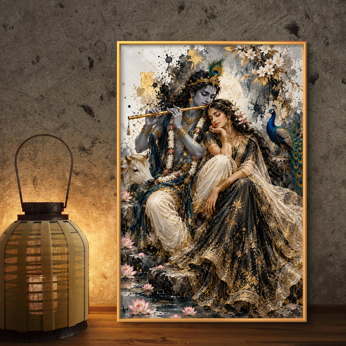 Radha Krishna Premium Canvas Painting - Buy Online | Decor By Neon