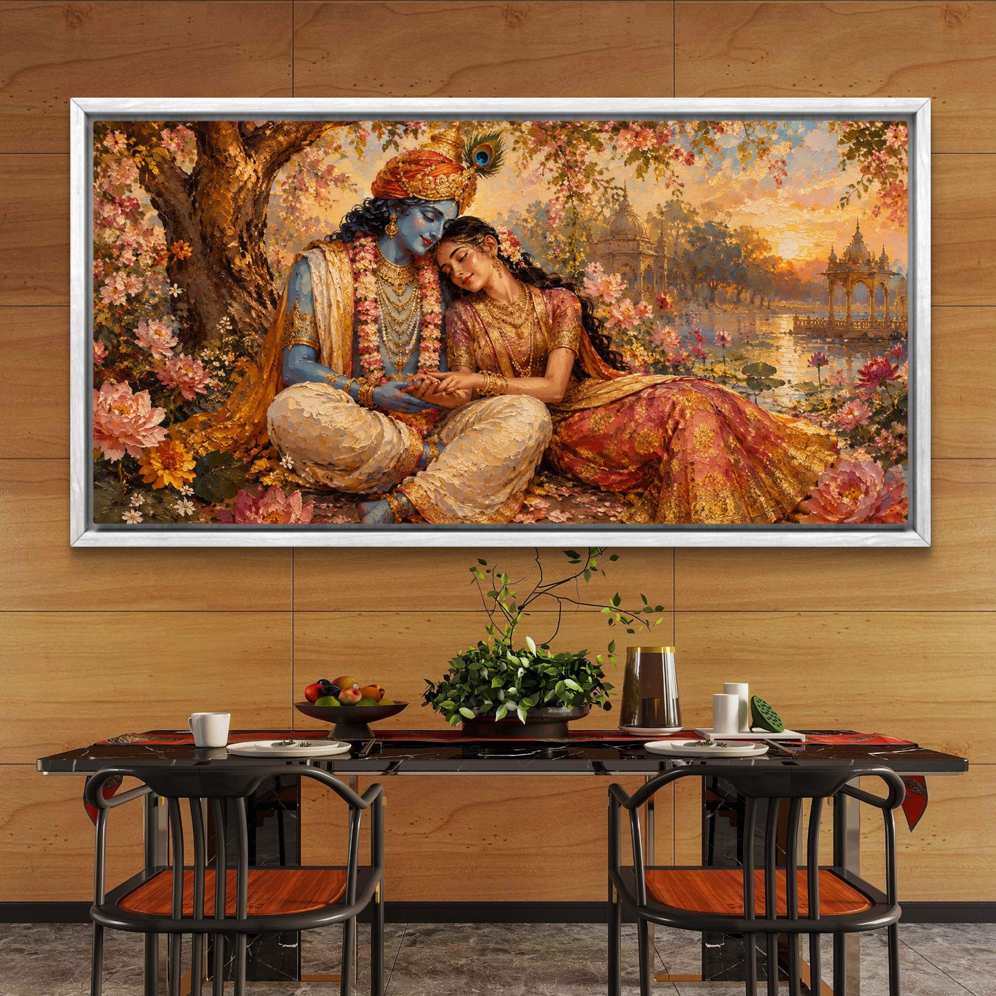 Radha Krishna Premium Canvas Painting - Buy Online | Decor By Neon