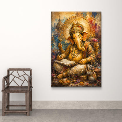 Lord Ganesha Premium Canvas Painting