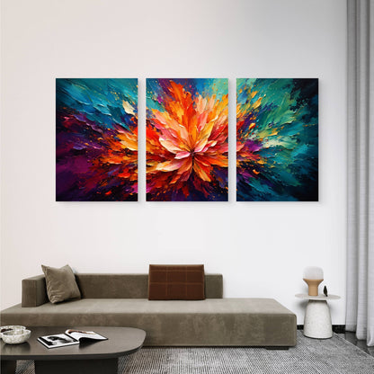 Set of 3 Abstract Art Premium Canvas Painting