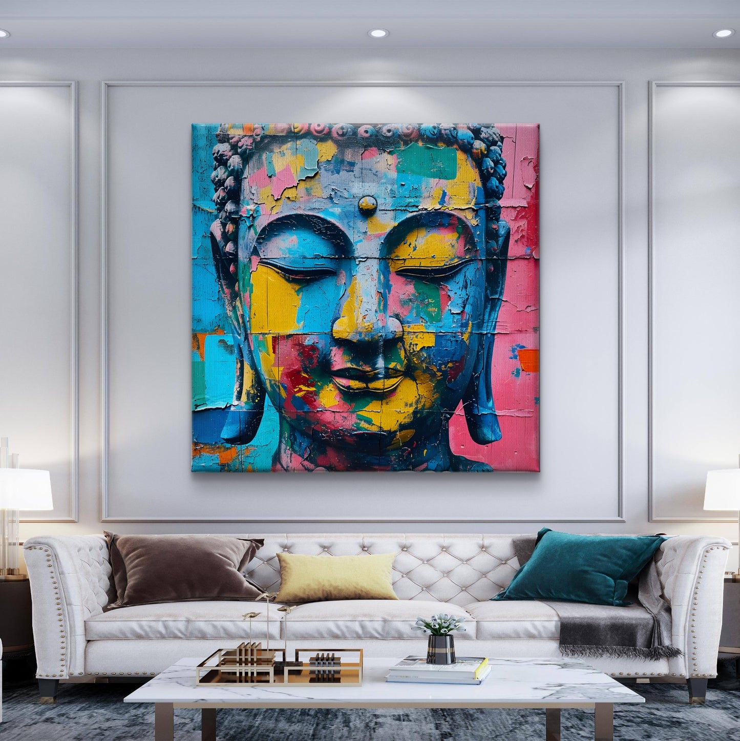 Buddha Premium Canvas Wall Painting - Buy Online | Decor By Neon