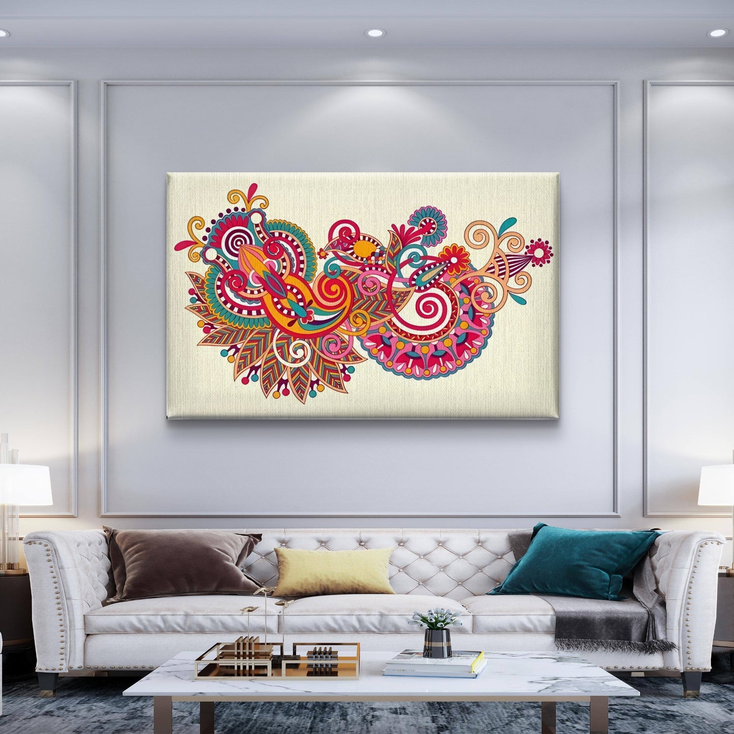 Mystic Mandalika Premium Canvas Wall Painting - Buy Online | Decor By Neon