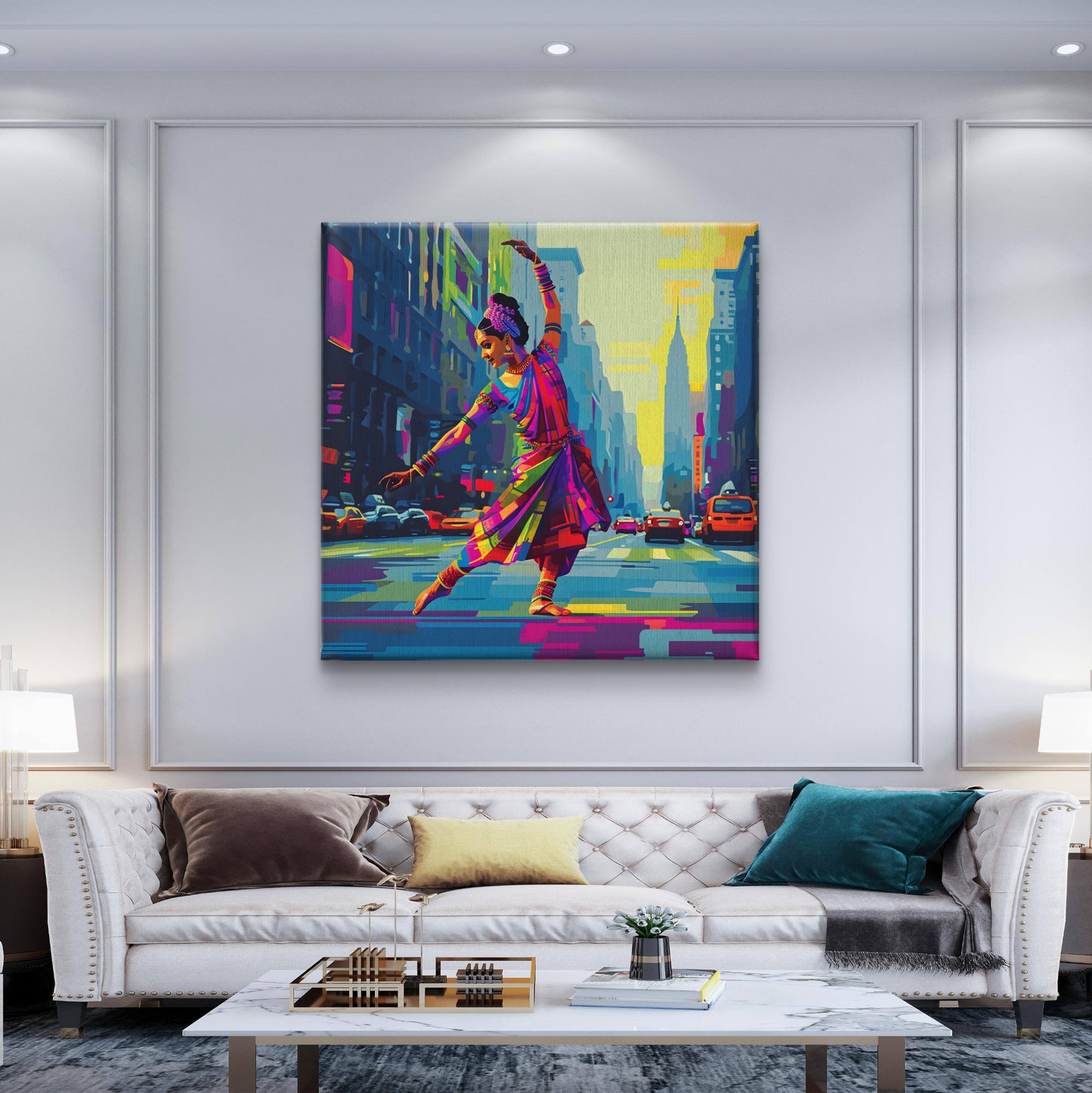 Urban Natyam Premium Canvas Wall Painting - Buy Online | Decor By Neon