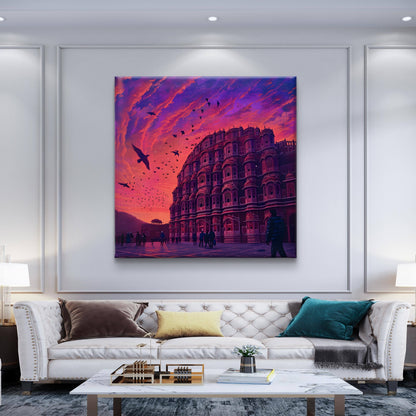 Jaipur Twilight Premium Canvas Wall Painting