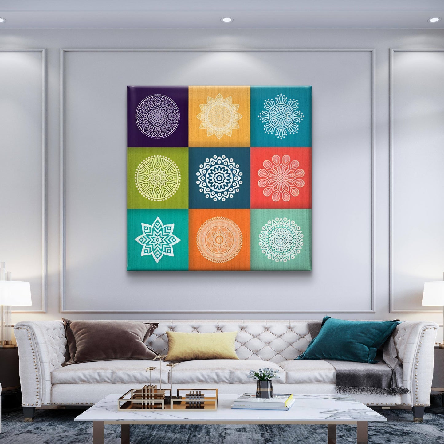 Mandala Harmony Premium Canvas Wall Painting - Buy Online | Decor By Neon
