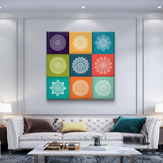 Mandala Harmony Premium Canvas Wall Painting - Canvas Wall Art | Decor By Neon