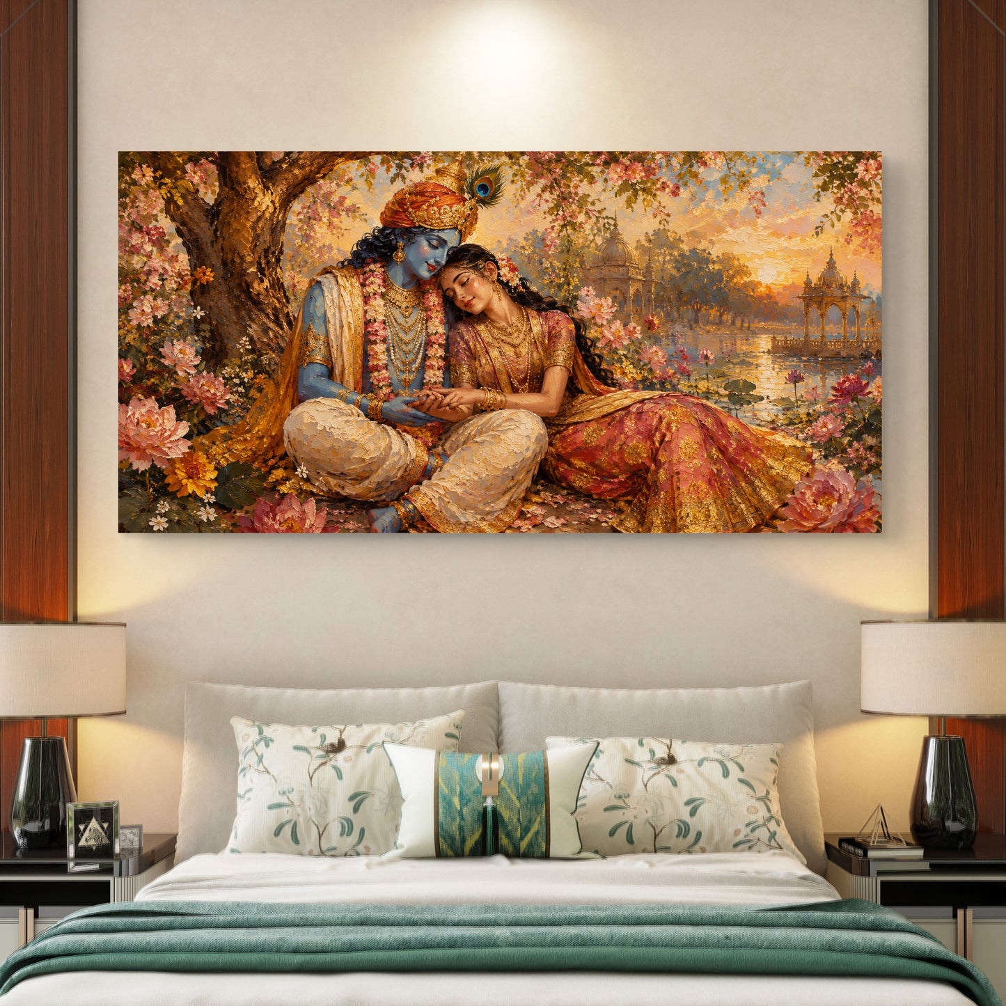 Radha Krishna Premium Canvas Painting - Buy Online | Decor By Neon