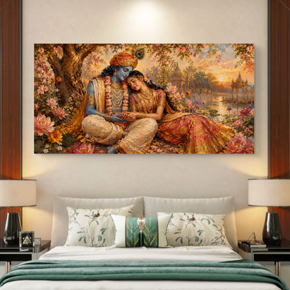 Radha Krishna Premium Canvas Painting