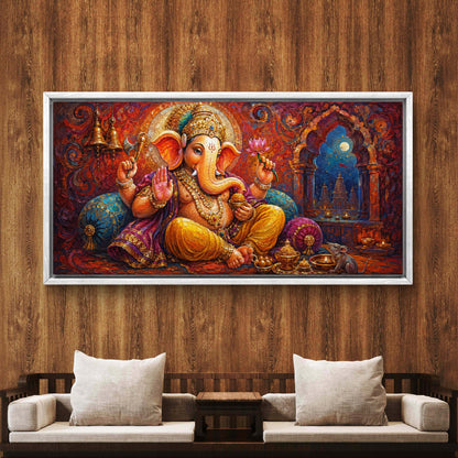 Lord Ganesha Premium Canvas Painting