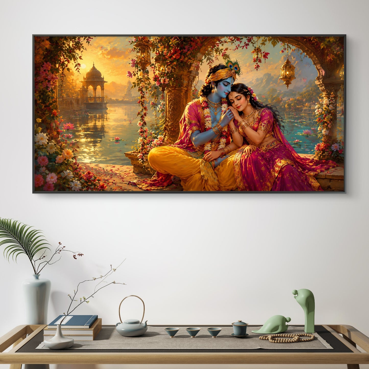 Radha Krishna Premium Canvas Painting - Buy Online | Decor By Neon