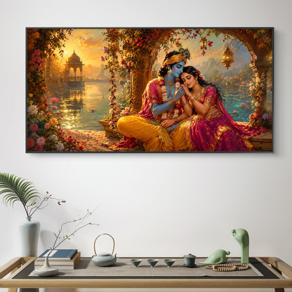 Radha Krishna Premium Canvas Painting